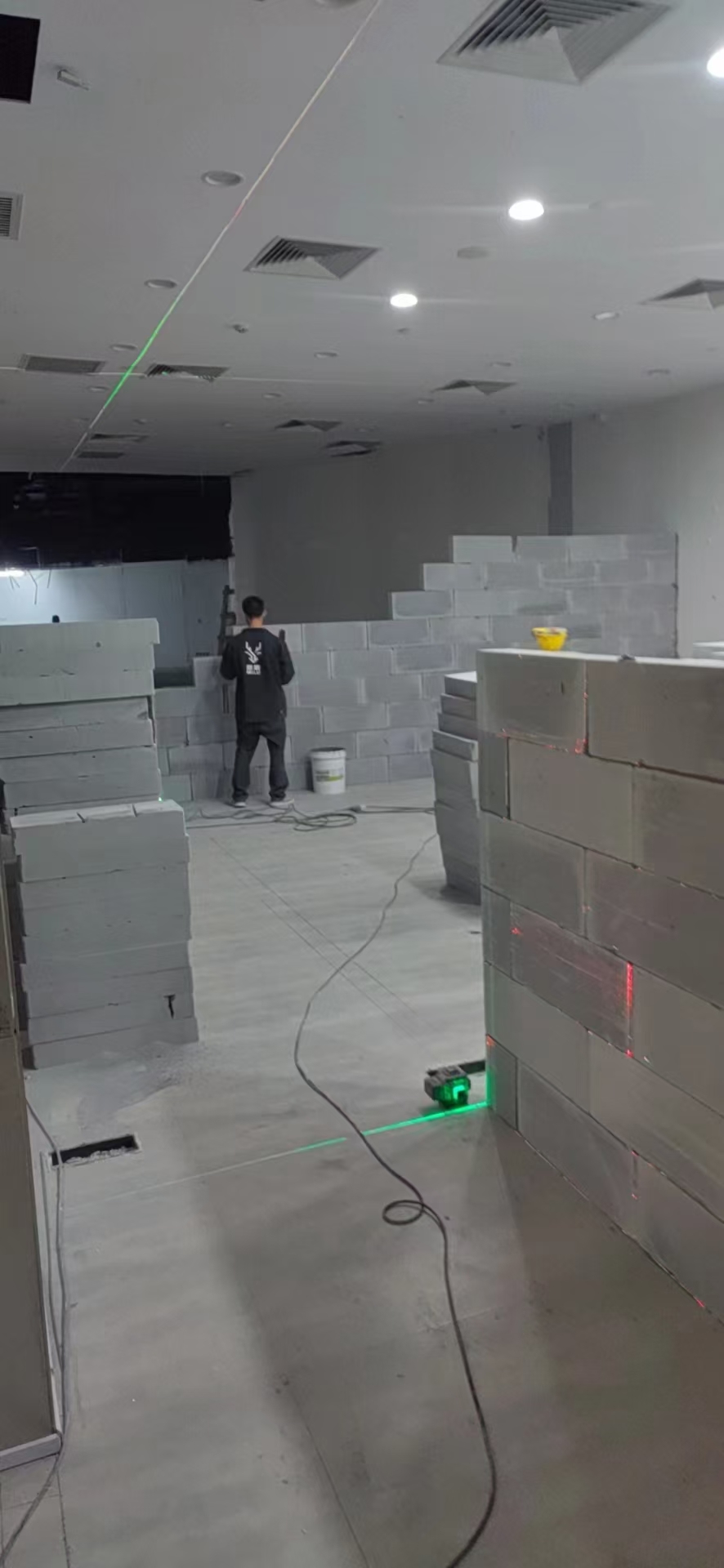 隔墙砌筑细节