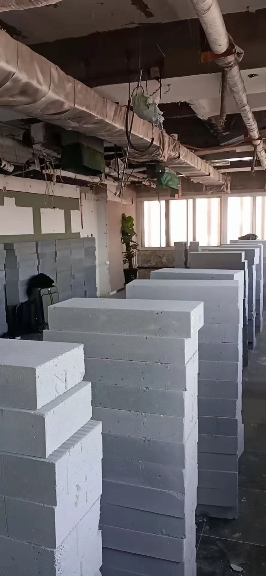 轻质砖墙体效果